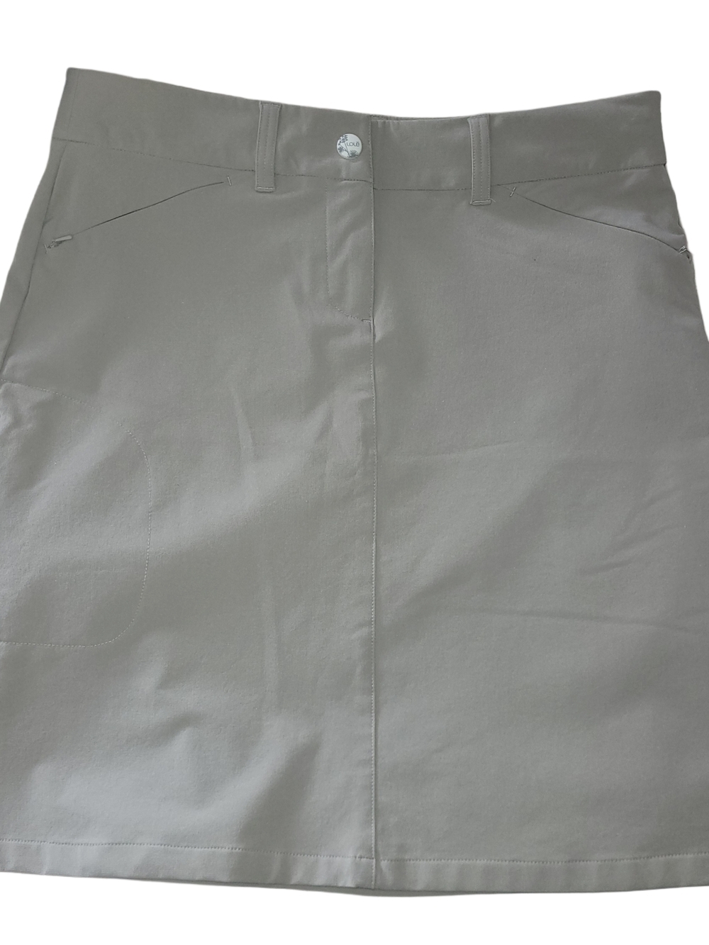 Lole Women's Beige A-Line Activewear Golf Hiking Skirt Size 10